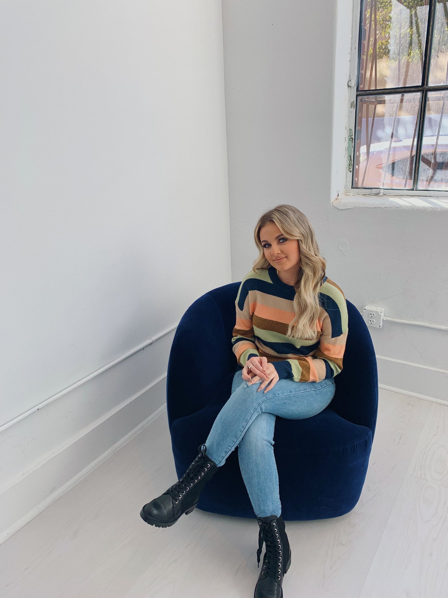 MULTI STRIPE SWEATER