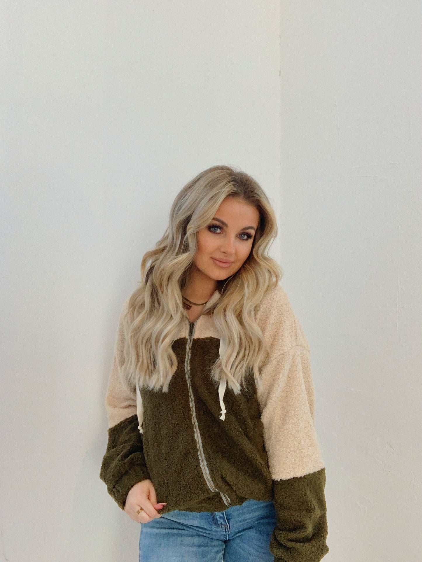 FUZZY BOMBER JACKET