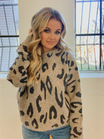 LEOPARD DOLMAN SWEATER