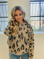 LEOPARD DOLMAN SWEATER