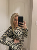 LEOPARD KNIT PULLOVER