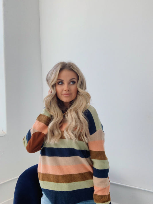 MULTI STRIPE SWEATER