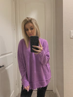 PURPLE SWEATER