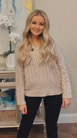 CABLE KNIT SWEATER